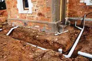 outside drainage Downside